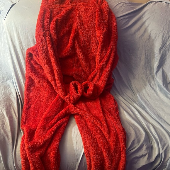 Cozy Red Unisex Adult One Piece - Picture 4 of 7